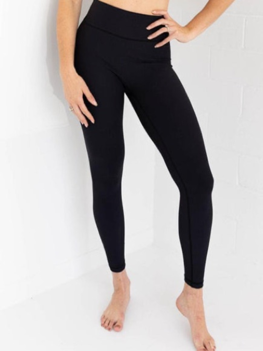 Small 2 pairs Volare Ribbed Leggings Black and Navy